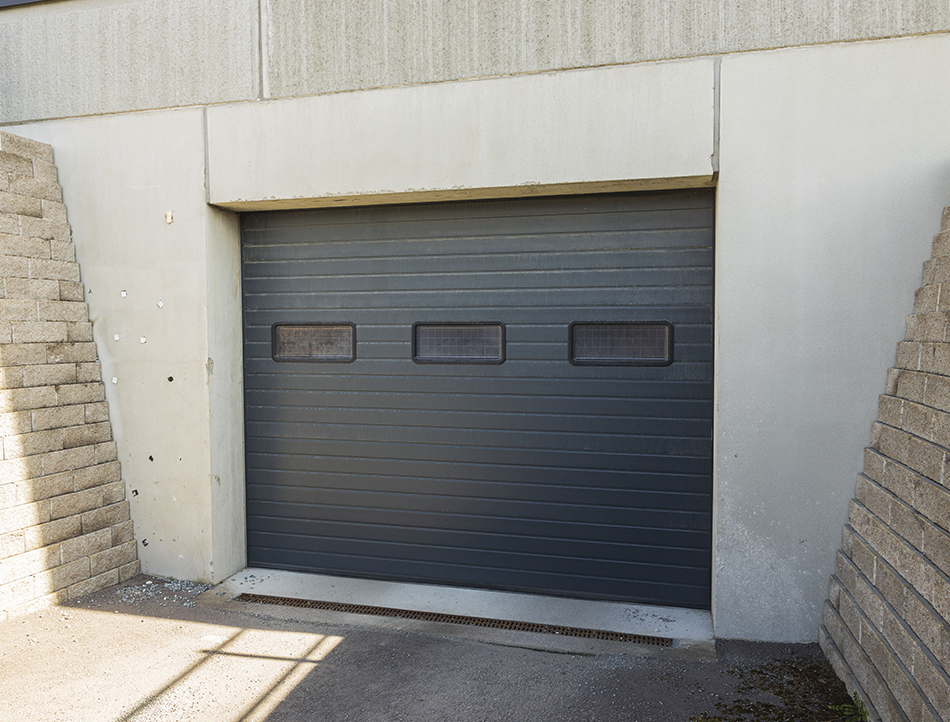 portes de garage sectionnelles hossein vitrage